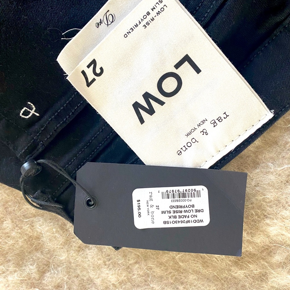 Rag & Bone NWT Dre Low-rise Slim Boyfriend Jeans